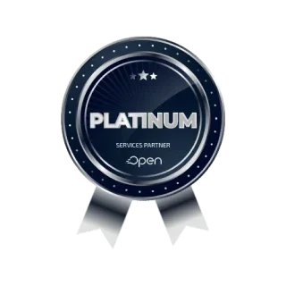 Logo de Open Systems parter platinum
